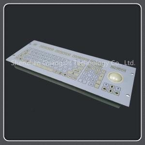 China Custom Layout 107 Key Keyboard , Durable Pc Keyboard With Trackball on sale