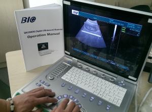 Buy cheap PC Based B / W Portable Ultrasound Scanner 15 inch Laptop Screen Only 5kgs Weight Convenient to Carry product