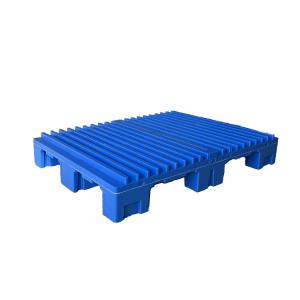 Buy cheap Stackable 4000Kg Static Injection Molded Plastic Pallets HDPE Blue product