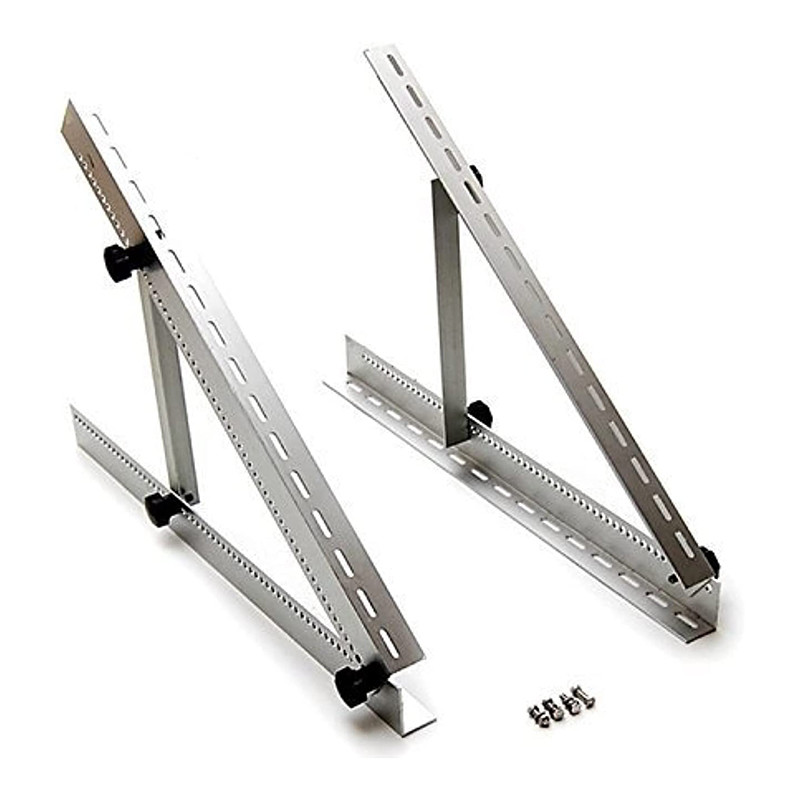Anodized Photovoltaic Bracket Silver Solar Panel Flat Roof Mounting Kit