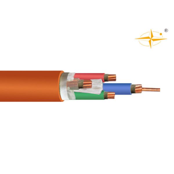 Fireproof LSZH Low Smoke Zero Halogen Cable 4 Cores IEC 60228 / IEC 60332