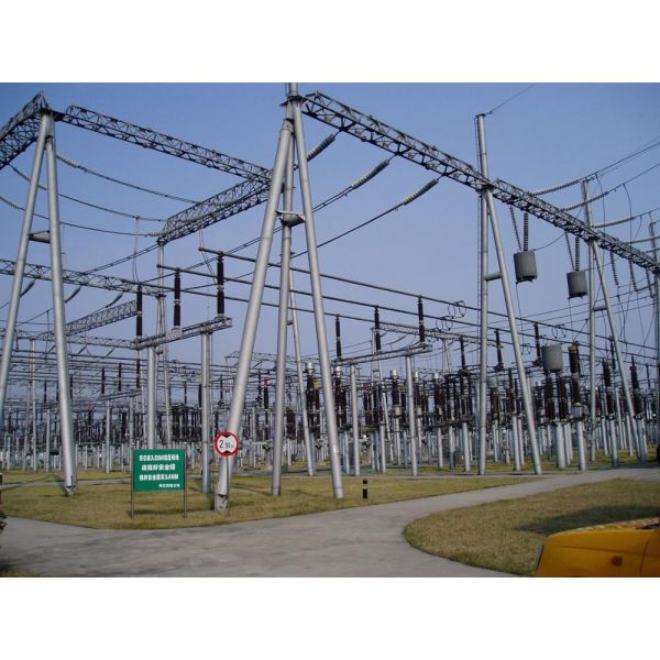 Galvanized Substation Steel Structure Power Transformer Substation Structures