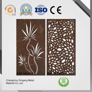 China 3.00mm Thickness Decorative Metal Wall Panels , Weather Resistant Laser Cut Steel Panels on sale