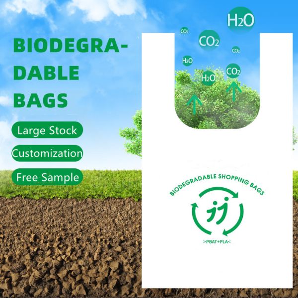 Custom Compostable Biodegradable Shopping Bags 1LB / 2LB / 5LB