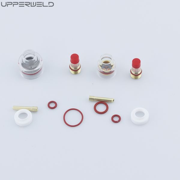 WP-17/18/26 2.4 TIG Welding Torch Gas Lens Kit 1/16' 3/32' 1/8' Clear Nozzle Pyrex Cup Kit