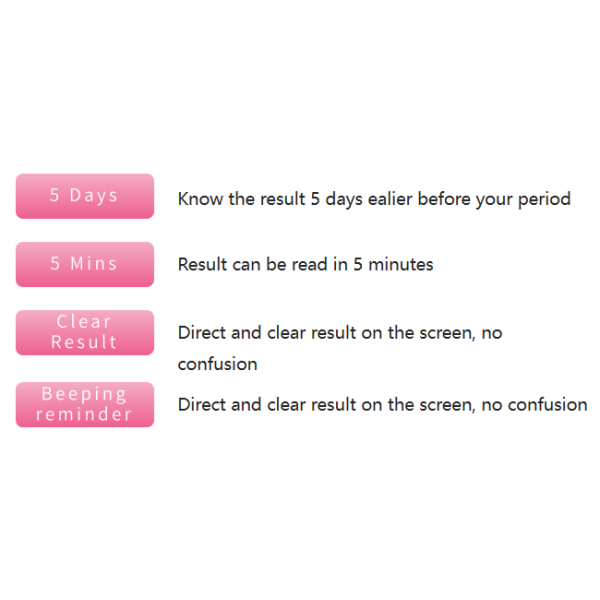 510K ISO CE Digital Pregnancy Test Kit With 99.9% Accuracy WBA BRC