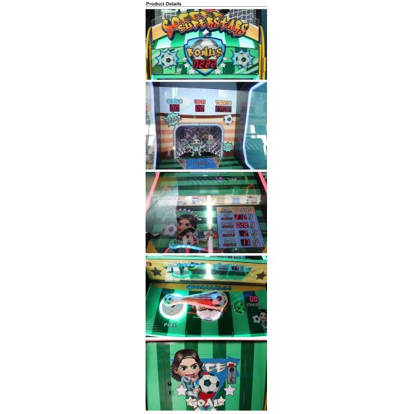 Attractive Soccer Super Stars Ticket Redemption Game Machine 1 Player 12 Months Warranty