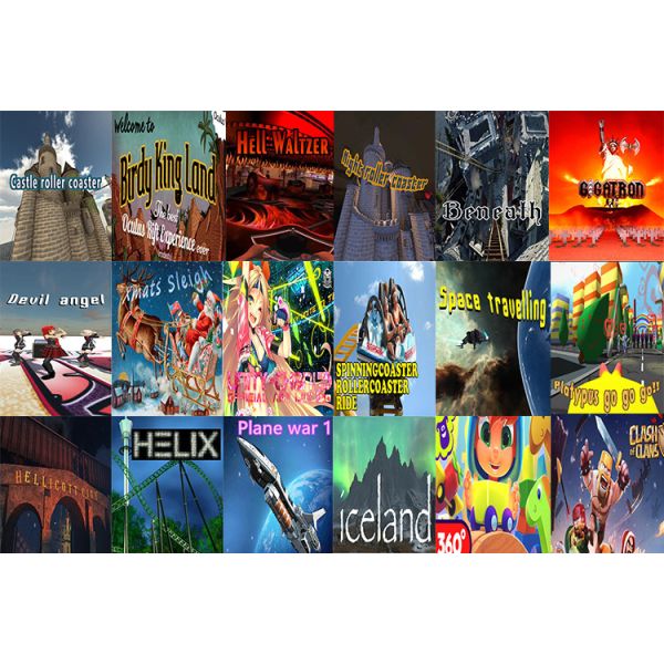 100 Movies Virtual Reality Cinema 3 Players 5D Theater With 24 Inch Display