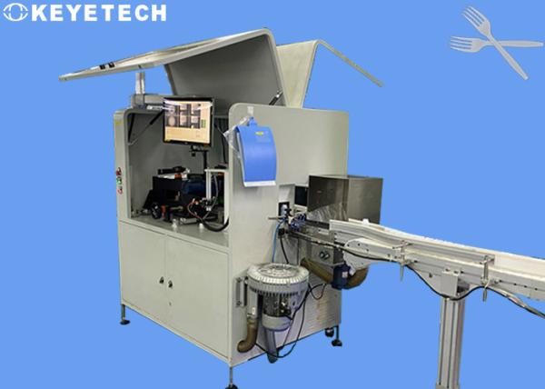 Quality Disposable Plastic Fork Defect Detection Equipment with Linear Array Camera for sale