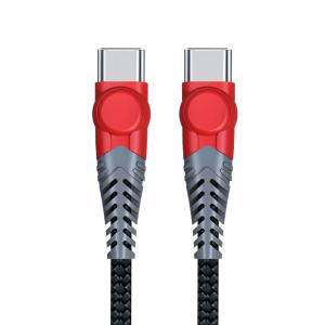 Buy cheap Nylon 60W 1Ft USB Type C Pd Charger Cable Black Color Data Transfer product