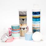 Custom gold silver foil washi tape, Colorful Design Laminated Patterns Washi