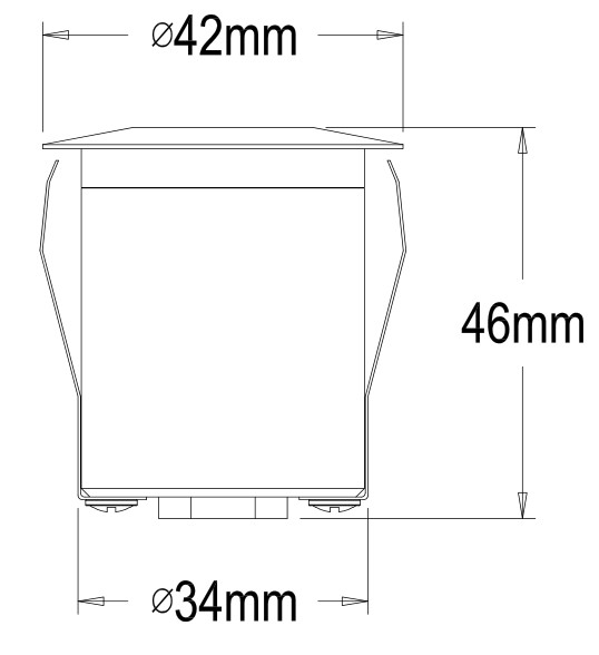 IP67 waterproof outdoor landscape constrction LED inground light 1w