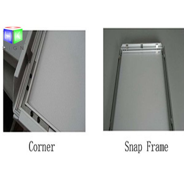 Ultra Thin 20X30 Poster Frame Light Box Right Angle , Wall Snap Clip Frames