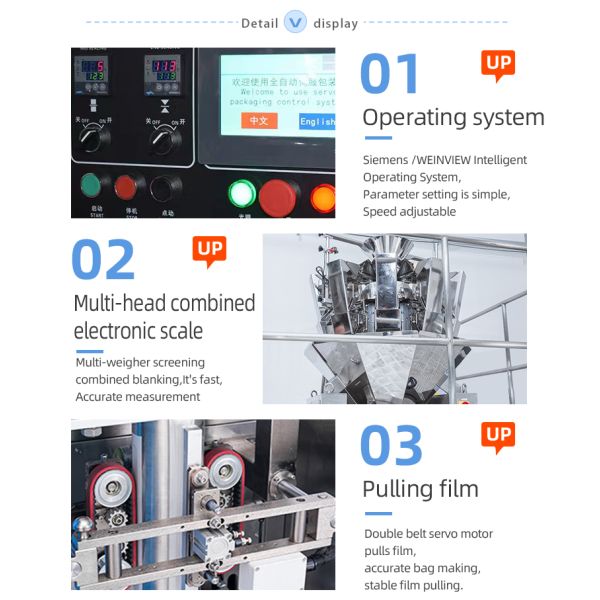 Milk Powder Vertical Pouch Packing Machine Vffs Powder Packaging Machine