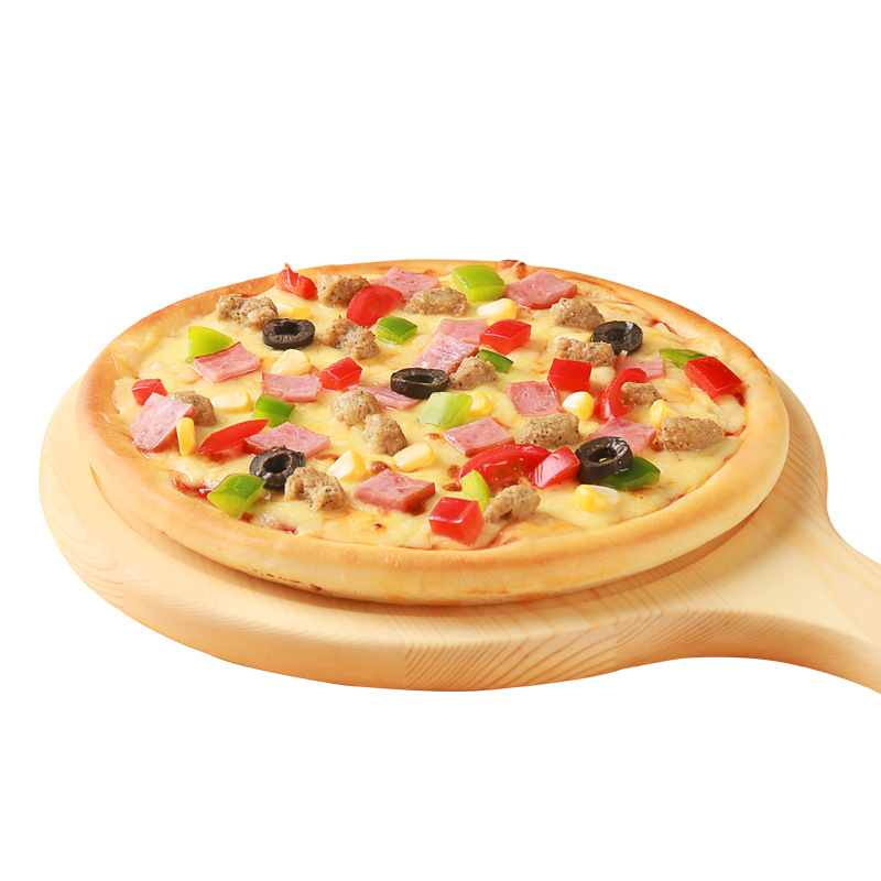 Black Octagon Round Pizza Box Kraft Corrugated Paper Packaging Bulk OEM