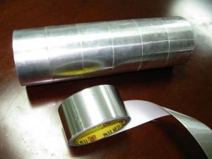 Buy cheap hot melt Rubber Aluminium Foil Tape , high Temperature Adhesive high temp foil tape product