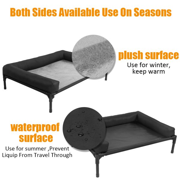 Oxford Elevated Dog Cot Bed 36in Cooling Elevated Dog Bed