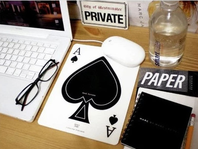 Buy cheap Poker Spade A Pattern Mouse Pad promotion gift product