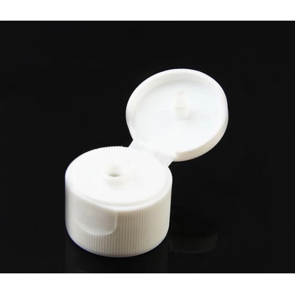 Silk Screen Printing Plastic Flip Top Caps Smooth Surface Hot Stamping For Liquid Soap
