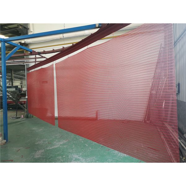 Modern Decorative Screen Panel Woven Metal Mesh Curtain For Ceiling Tiles