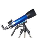 Blue 102mm Aperture Professional Astronomical Terrestrial Telescope With Tripod