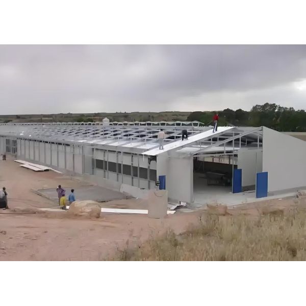 Steel Frame Prefab Poultry House with Automated Broiler Farming Equipment