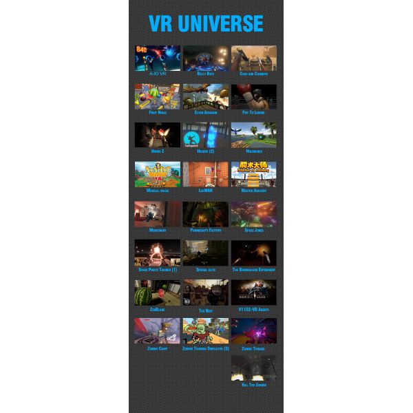 Black / White Virtual Reality Simulator 9D VR Game Station Shooting Game