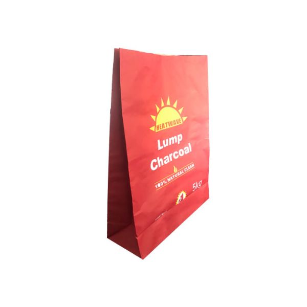Sewn Open Multiwall Kraft Paper Bags Capacity Barbecue 5kg Charcoal Bags