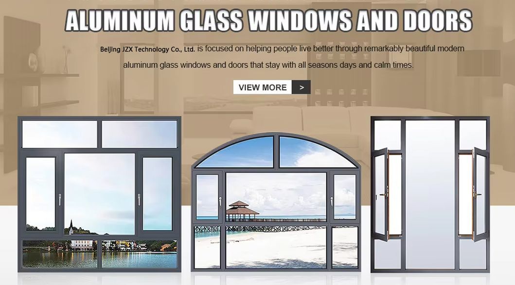 Nfrc USA Customized Hurricane Impact Double Insulation Glass Soundproof Awning Windows Aluminum Casement Windows