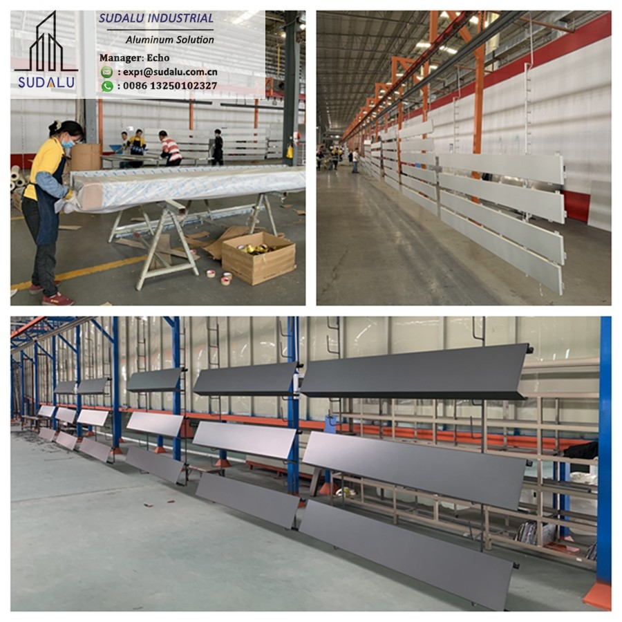SUDALU Fashion Design Aluminum Perforated Panel For Building Facade Cladding Wall Aluminum Curvel Cut Panel