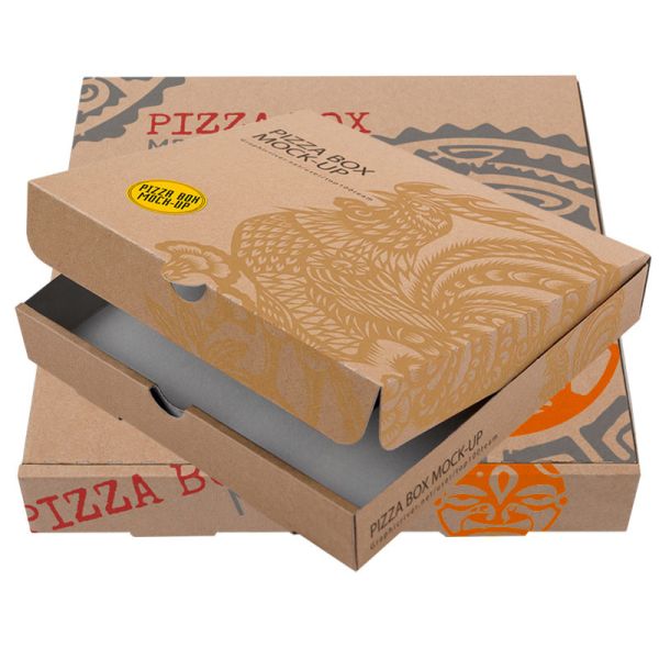 Motorcycle Custom Printing Cheap Logo UniqUe Take AwAy Personalized Pizza Corrugated Shipping Boxes