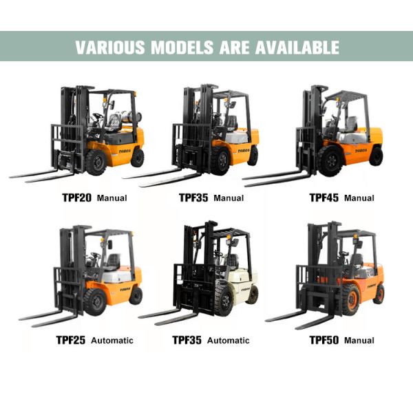 Safety 3500kg Diesel Operated Forklift With Movable Fork Simple Operation