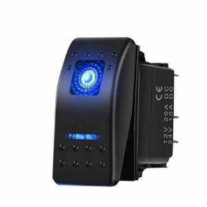 Buy cheap Wleto LED 4 Pin Marine Auto Rocker Switch Panel Waterproof Dual Voltage product
