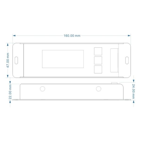 Digital Display Address LED Dimmer Controller Asynchronous Color For RGB Strip