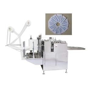 China 220V Alcohol Pad Machine 3KW Four Side Sealing Packing Machine on sale