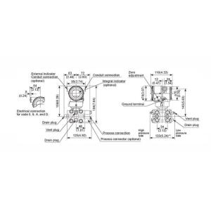 Differential Yokogawa EJA Pressure Transmitter Draft Range EJA120E-JES5G-934DJ