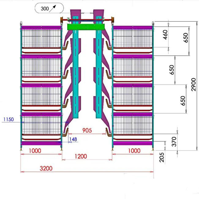 Poultry Feeding Line Broiler Farming Equipment With Automatic Feeders And Drinkers