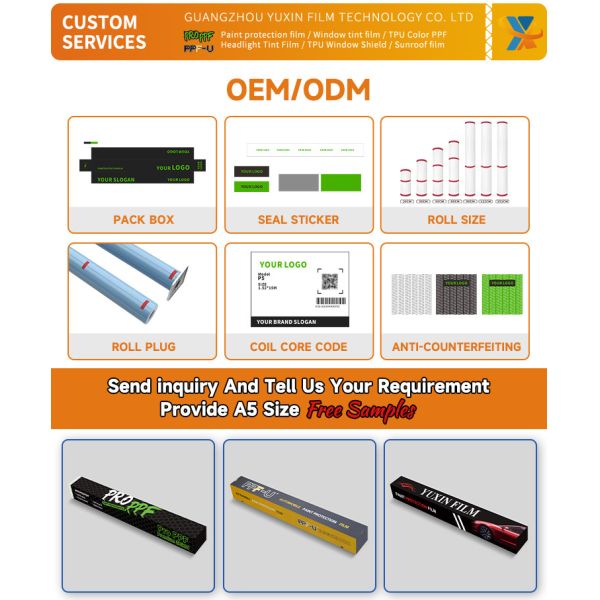 Clear Heat Healing TPU Paint Protection Film Anti Scratch Car Body Wrap Sticker Film