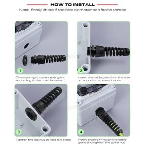 Bend-Protecting IP68 Cable Glands, Flex-Protecting Nylon NPT Insulating Cable