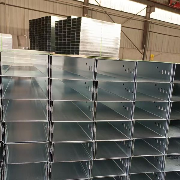 Ladder Type 200mm Cable Tray Stainless Steel Galvanized Perforated Cable Tray