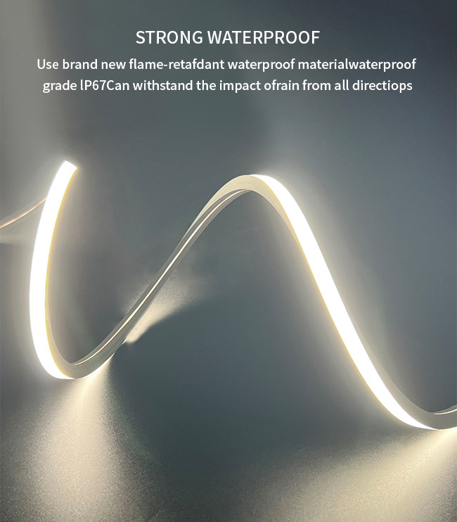 08*08mm Flexible LED Neon Tube Light IP65 IP67 Waterproof Outdoor LED Neon Strip Lights