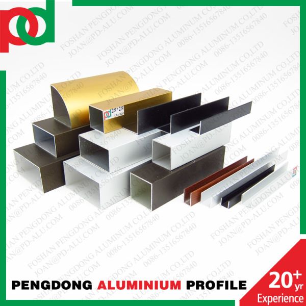 6063 T5 Aluminum Tubing Hollow Rectangular Aluminium Square Tube Aluminium Angle