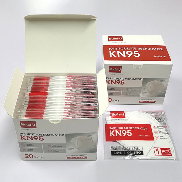 Folding KN95 Particulate Respirator For Covid Protection Level
