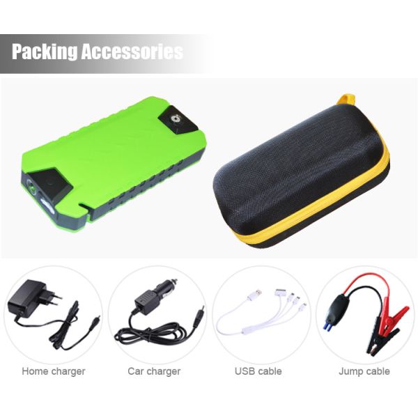 20400 MAh 600A Peak Current Power Booster Jump Starter / 12 Volt Battery Jump Starter