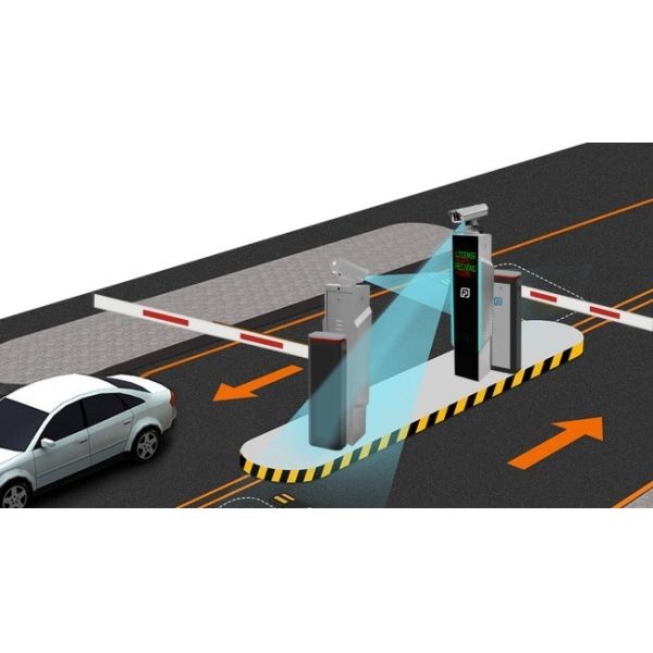 Automated Parking Solution with 5MP Camera and LED Display for LPR Gate System