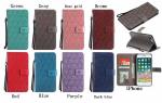 iPhone Leather Protective Case with Flower Embossed Pattern