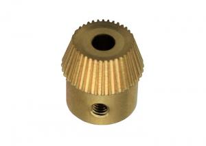 Buy cheap CNC Machining Straight Bevel Gear 32T  0.3 Module CuZn40Pb2 Brass Alloy Material product