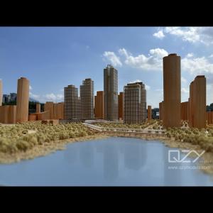 Acrylic Base Architectural Physical Model Xiamen Project JKP 1/500