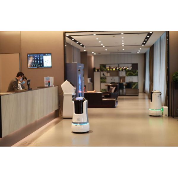 Postmates Robot Cotton Candy Vending Machine Map Restaurant Delivery Robot