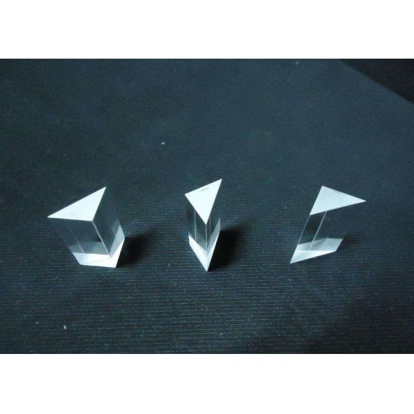 Miniature Optical Glass Telescope Lenses Crystal Triangular Prism 45 60 90 360 Degree Right Angle Lens